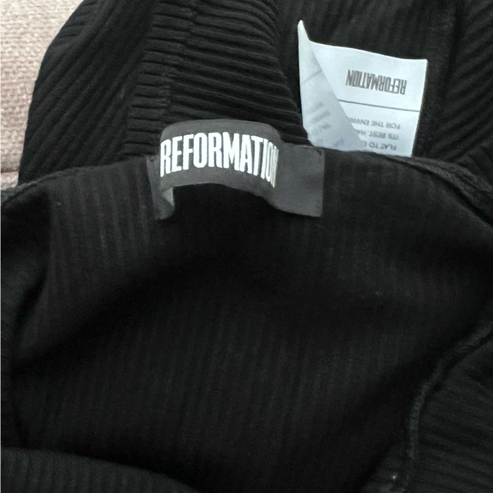 Reformation Knit Midi Dress Cross Strap Open Back - Picture 5 of 5